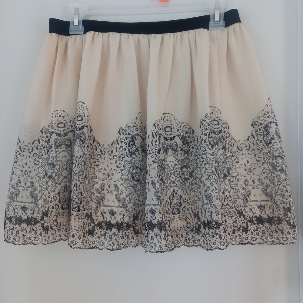 Floral Print Skirt